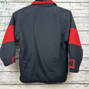 FILA Anorak Pullover Jacket Windbreaker Black & Red [Mens Medium] Vintage image 4