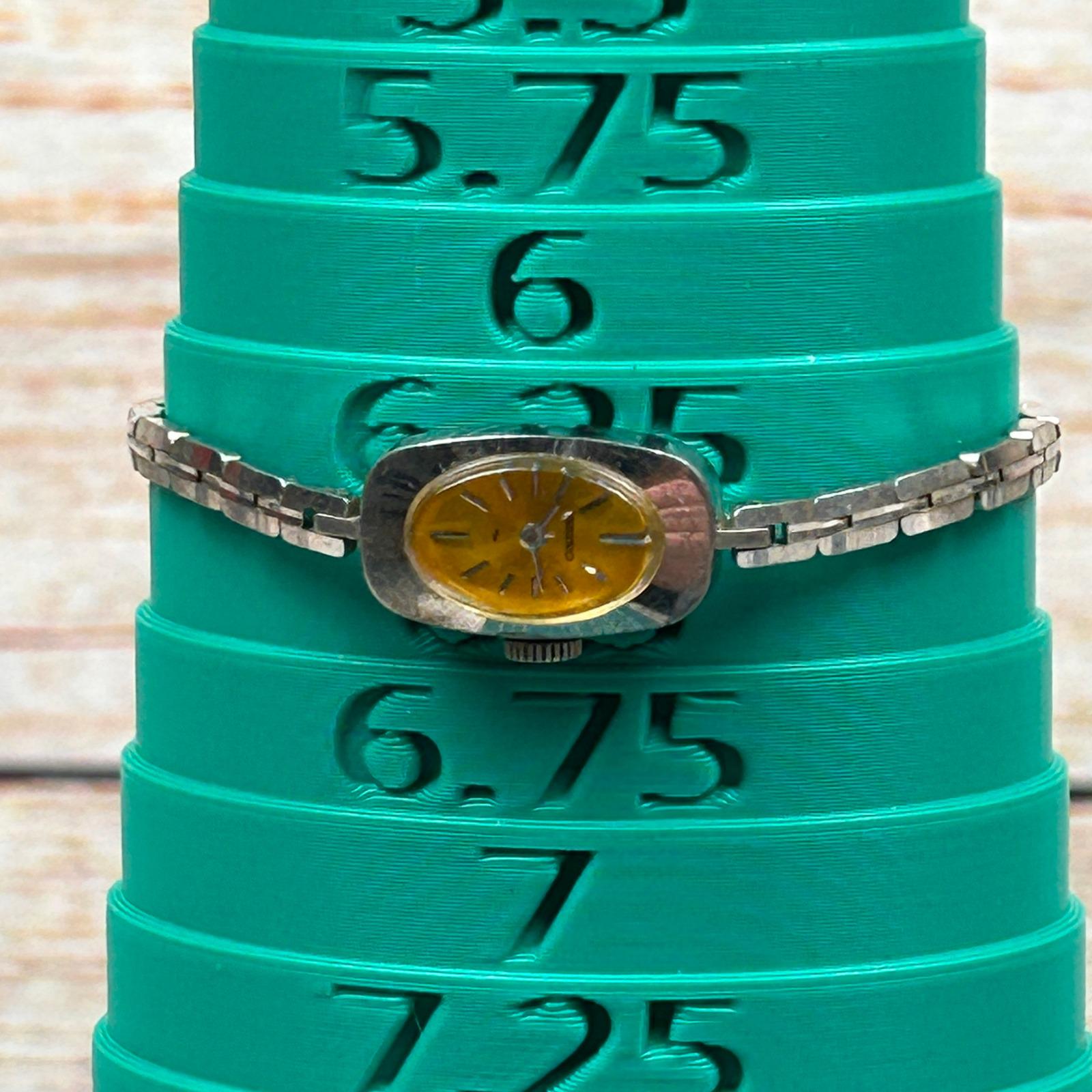 Seiko 121008 Mechanical Ladies Watch Yellow Dial‎ Japan Tested Seiko 121008 Mechanical Ladies Watch Yellow Dial Japan  main image 2