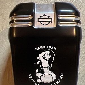 Harley custom horn cover Hawk Tuah  Design