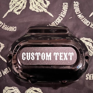 Custom Harley 6-Speed Transmission Insert: Personalized Design can not laser color.