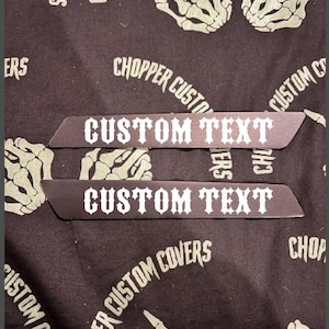 Custom Harley Touring Saddlebag Latch Inserts - Made to Order no color words or images