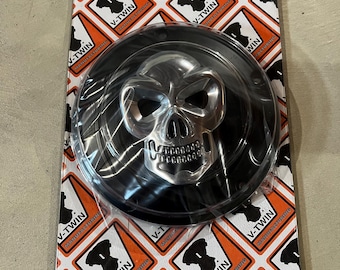 Harley raised skull derby for twin cam 1999-2015