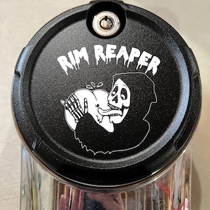 Harley custom made fuel door Rim Reaper design 2008-current touring only!