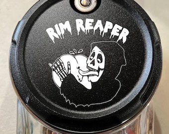 Harley custom made fuel door Rim Reaper design 2008-current touring only!