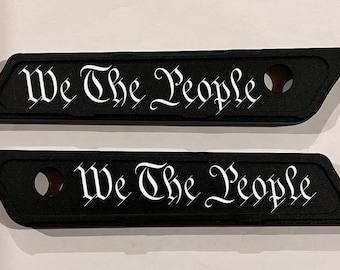 Harley custom We The People saddle latch covers