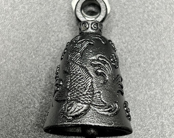 Coy fish black guardian bell