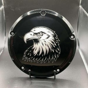 Harley custom derby cover Eagle design