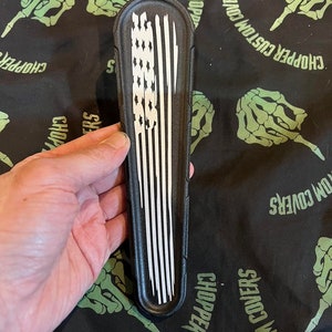Harley custom made to order touring tank insert Tattered Flag Design