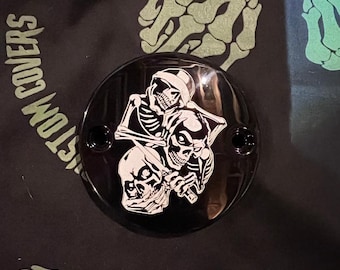Harley Custom See No Evil Skulls Timing Cover