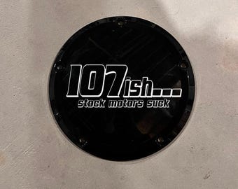 Harley custom derby cover 107ish stock motors suck design
