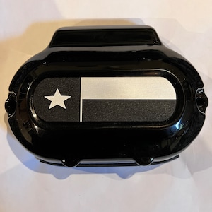 Harley custom 6 speed transmission insert Texas Flag