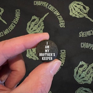 Harley Custom I Am My Brother&#39;s Keeper seat bolt