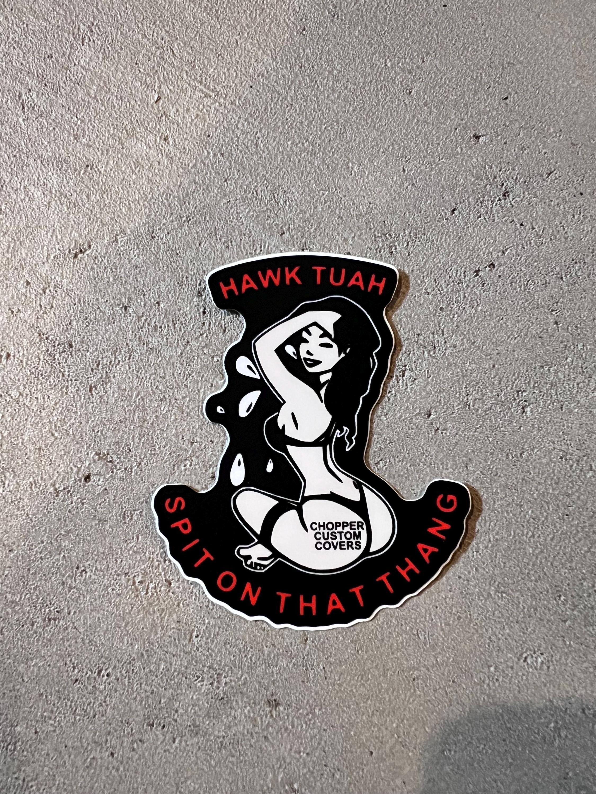 Hawk Tuah Chopper Custom Covers Sticker - Etsy