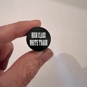 Harley custom high class white trash seat bolt