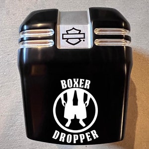 Harley custom horn cover Boxer Dropper Design