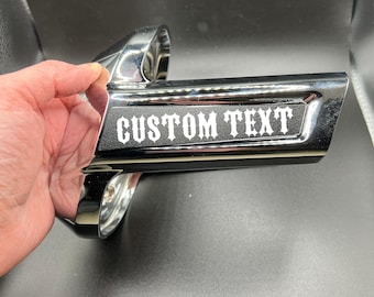 Harley custom extreme heavy breather insert cannot laser color