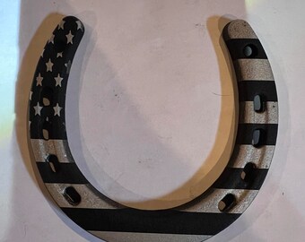 Flag Horseshoe for decoration or luck