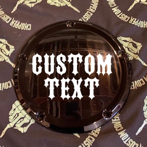harley custom made to order derby cover you tell me design you want on it!