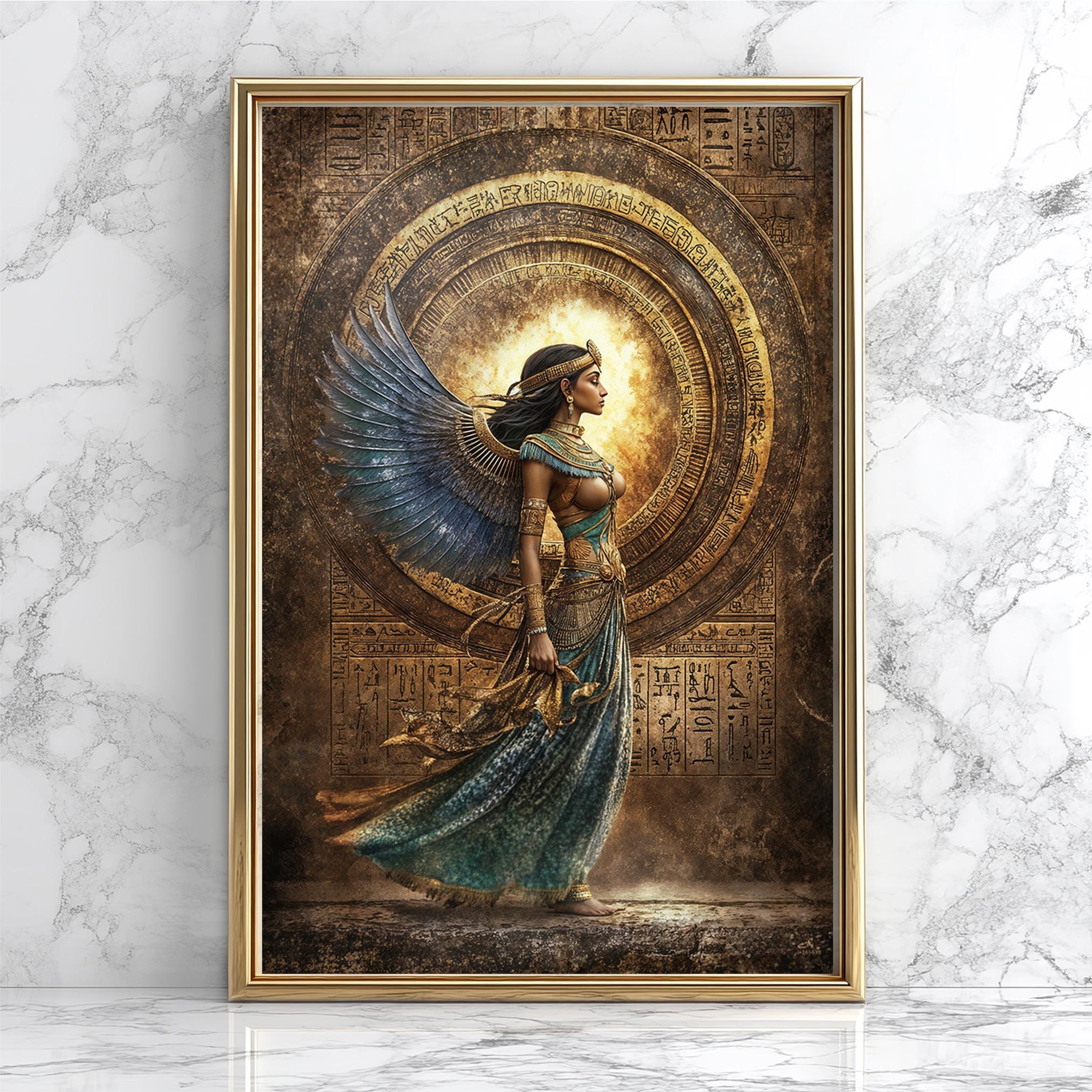 Egyptian Goddess Art Print: Divine Feminine Decor, Ancient Egypt - Etsy