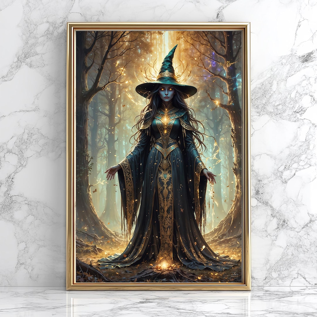 Witchcraft Poster, Matte Wall Art Print, Vertical Artwork for Home