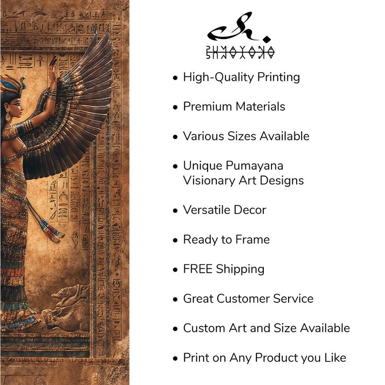 Isis Egyptian Goddess Poster, Priestess Art, Ancient Egypt Wall Art ...
