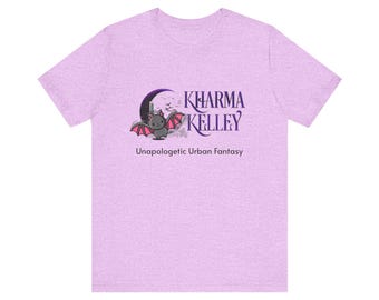 Kharma Kelley Official Logo Author Tshirt, Book Lover Gift, Kawaii Vampire Bat shirt, Paranormal Romance Swag Shirt - Unisex Tee, Short
