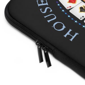 The House Always Wins, Devil's Playground Author Swag, Casino Fan Laptop Sleeve image 2