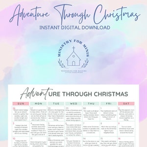 ADVENTure through Christmas: An Advent Activity Calendar for families; Christmas Countdown