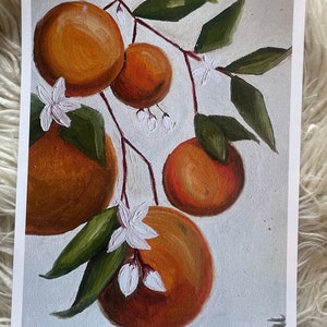 Oil Print - Oranges