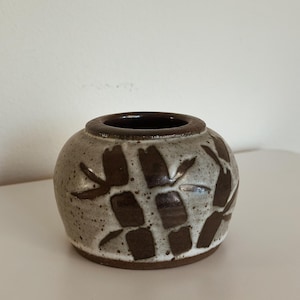 Decorative Mid-Century Small Handmade Pottery Vase