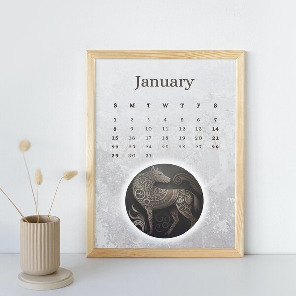 2023 Gothic Desk Calendar Etsy