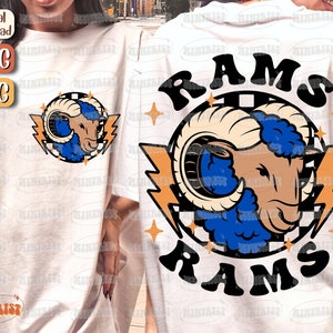 Rams Mascot Svg, Rams Svg, Rams Mascot Png, Rams Football Svg, Rams Png, School Team, School Pride, Sports, Sublimation, Files for cricut
