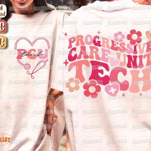 PCU Tech Svg, Progressive Care Unit Tech Svg, PCU Tech Png, Sjuksköterska T-shirt Png, Omvårdnad Png, Tekniker, Nurselife, Sjuksköterskegrupp, Sublimering