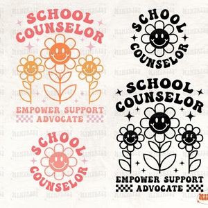 School Counselor Svg, Counselor Squad Png, Counselor Life Teacher Png, Counselor Shirt Design, Back To School, Sublimation, Digital download