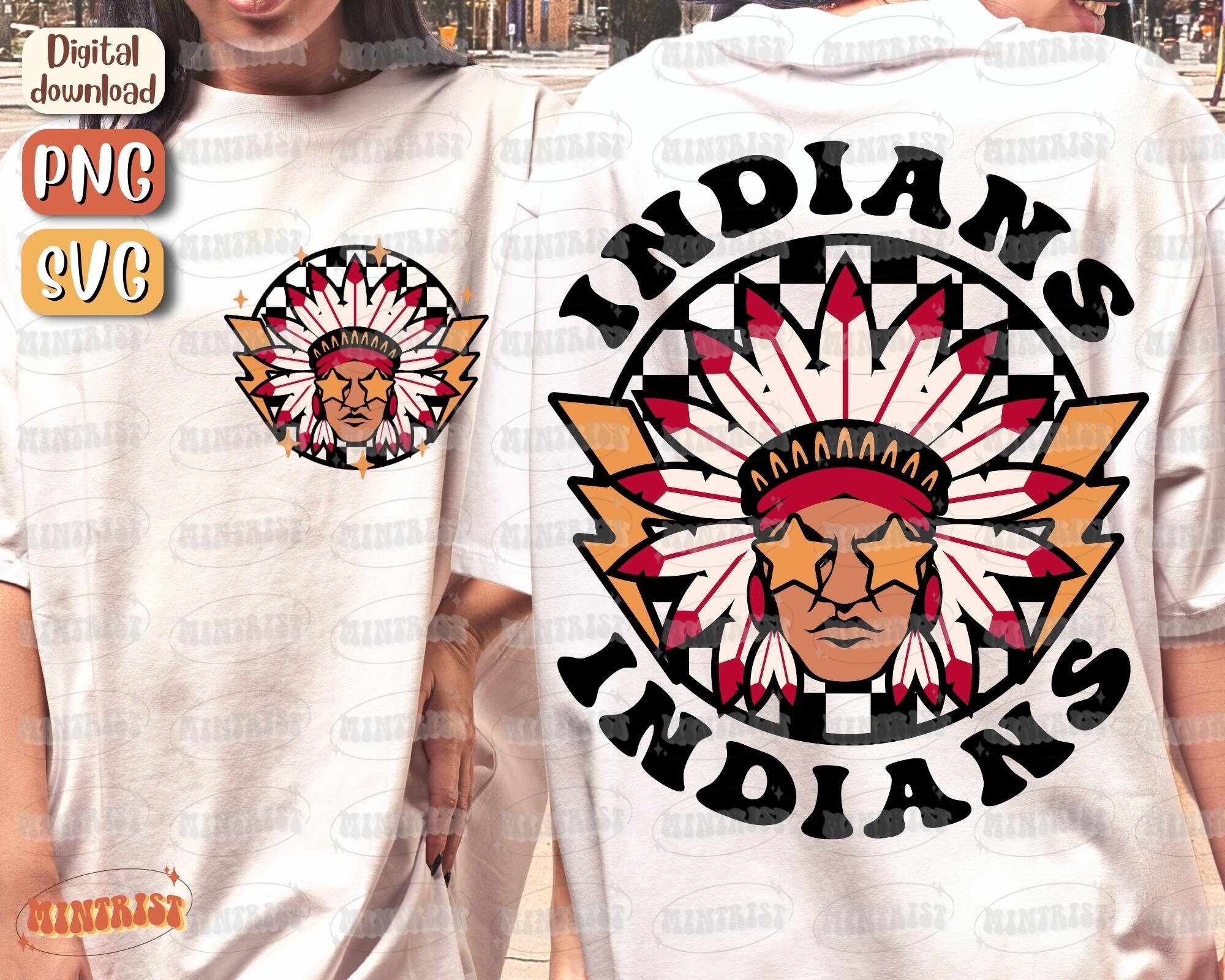 Indians Mascot Svg Indians Mascot Png Go Indians Svg Mascot - Etsy