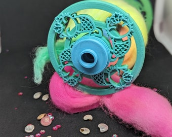 Spinning Wheel Bobbin with Mermaid Kitty's - Add Some wonder to Your Spinning Projects! **Any Wheel**