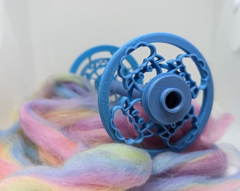 Spinning Wheel Bobbin with Adorable Sheep Faces - Add Some Whimsy to Your Spinning Projects! **Any Wheel**