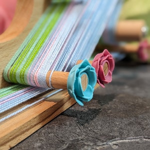 Inkle peg stoppers - inklette Ashford loom