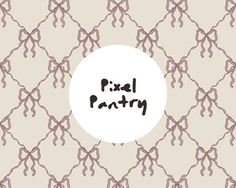 Patrón sin costuras de cinta morada / Elegante diseño en mosaico beige (PDF, PNG, JPG)