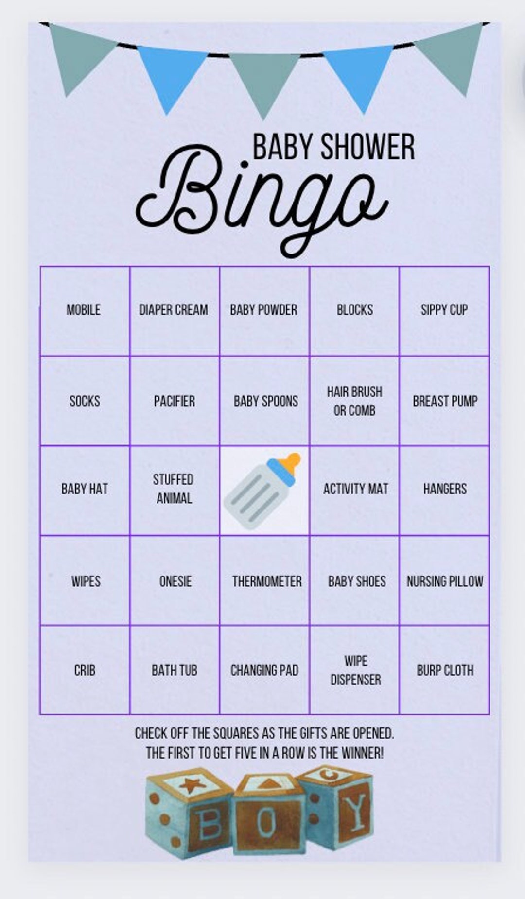 How to play baby shower bingo at timothy kincaid blog