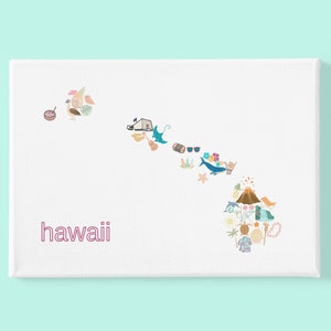 Landkarte Drucke, Hawaii Druck, Haus State Art, Going Away Geschenk, Housewarminggeschenk, benutzerdefinierte Wandkunst, digitaler Download