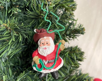 Santa&#39;s Roundup Vintage Hallmark Keepsake Ornament - 1992