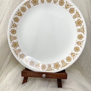Vintage Butterfly Gold (Corelle) Dinner Plate by Corning 1970s