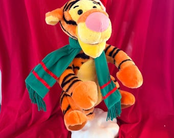 ヴィンテージ 1998 ディズニー しゃべる 跳ねる ティガー ぬいぐるみ