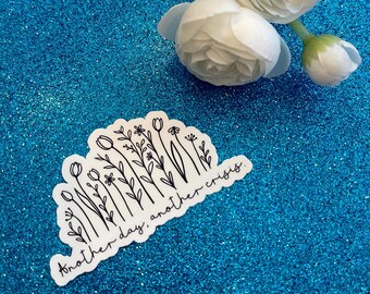 Another Day Another Crisis Vinyl Sticker, School Psychology Gift
