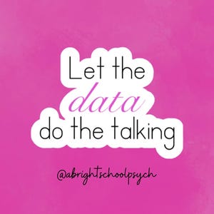 Let the Data Do the Talking Waterproof Sticker