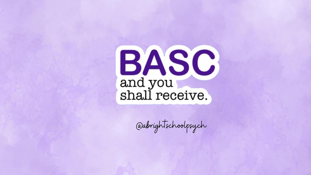 BASC and You Shall Receive Sticker, School Psychologist Gift - Etsy