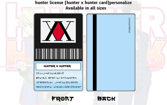 Hunter X Hunter Id Card
