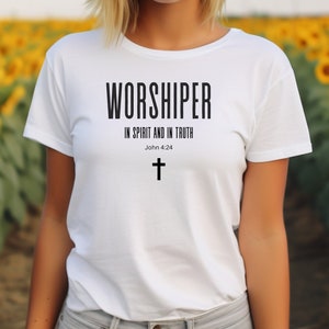Worshiper Shirt, Christian Women&#39;s Shirt, Christian Men&#39;s Shirt, Christian T-Shirt, Made To Worship, Created To Worship, Christian Gift