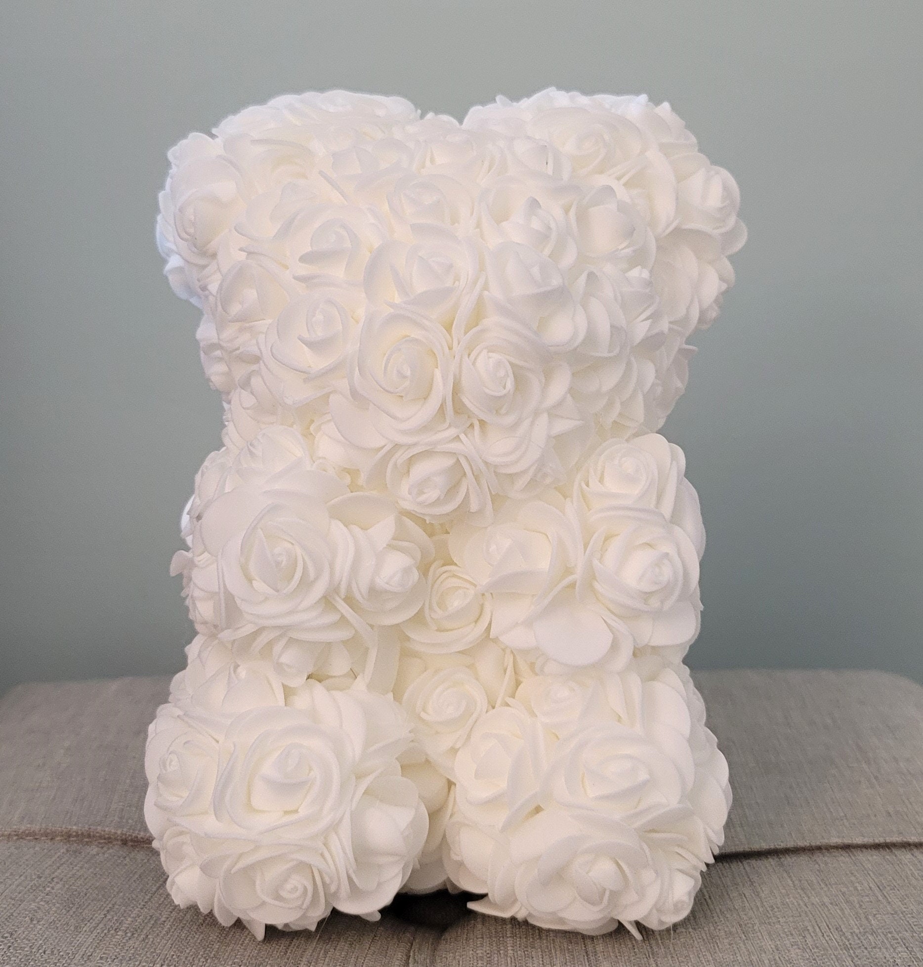 Teddy Bear - Rose Teddy Bear, Baby Shower Decor- Boy Baby Shower - Baby ...